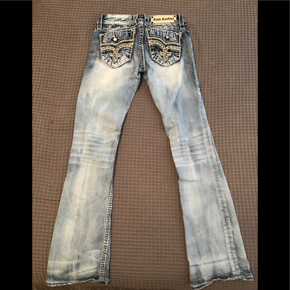 Rock Revival Light Wash Denim Jeans